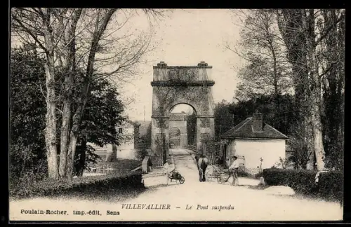 AK Villevallier, Le Pont suspendu