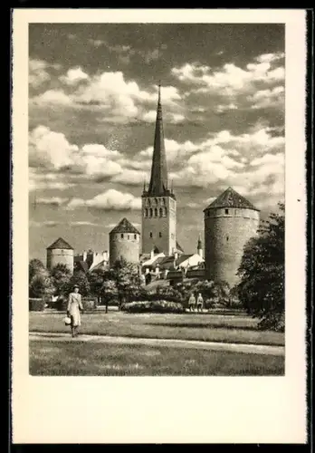 AK Tallinn, St. Olaikirche und alle Festungstürme