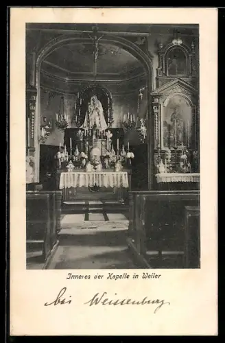AK Weiler, Inneres der Kapelle