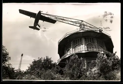 AK Barcelona, El Tibidabo, Parque de Atracciones, Avion