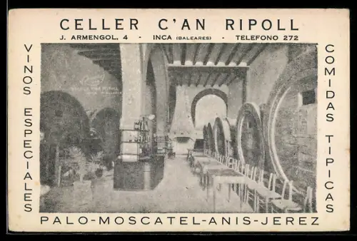 AK Inca /Baleares, Celler C`an Ripoll, J. Armengol 4