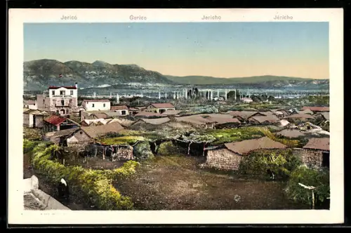 AK Jericó, Panorama mit Häusern und Hügeln