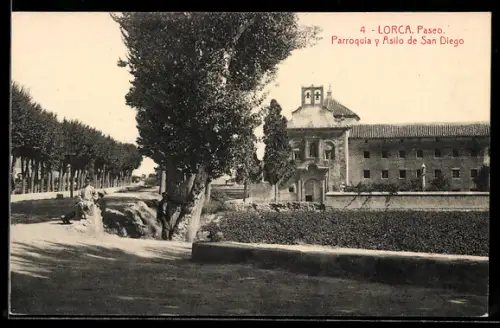 AK Lorca, Paseo, Parroquia y Asilo de San Diego