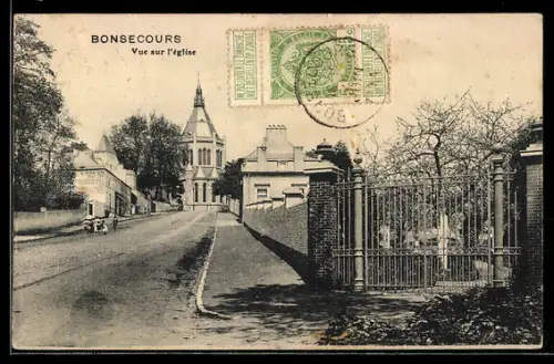 AK Bonsecours, Vue sur l`église