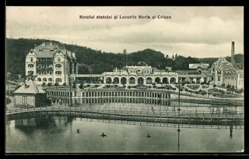 AK Baia Ocna, Hotelul statului si Lacurile Horia si Crisan
