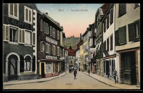 AK Barr, Tauflieb-Strasse mit Conditorei
