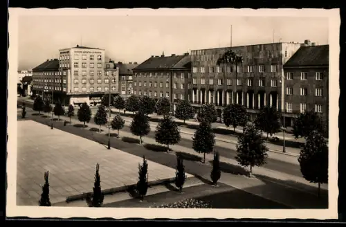 AK Königgrätz, Partie am Ulrych-Platz