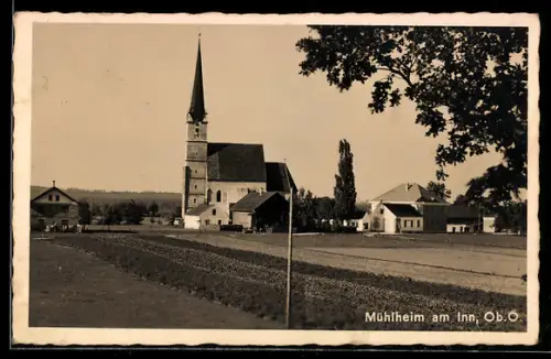 AK Mühlheim am Inn, Blick zur Kirche
