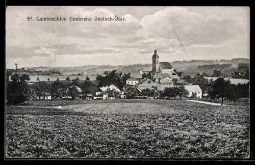 AK St. Lambrechten /Innkreis, Blick zur Kirche