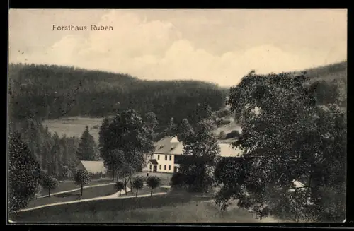 AK Ruben, Blick zum Forsthaus