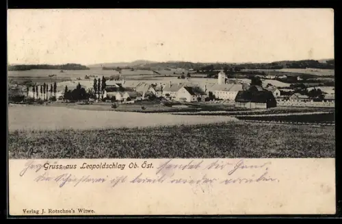 AK Leopoldschlag /Ob. Öst., Panorama aus der Ferne