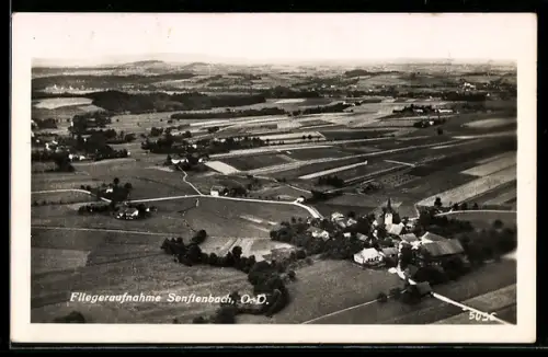 AK Senftenbach /O.-D., Fliegeraufnahme des Ortes