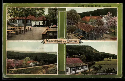 AK Fischau a.d. Schneebergbahn, Waldwirtshaus zum Kürassier