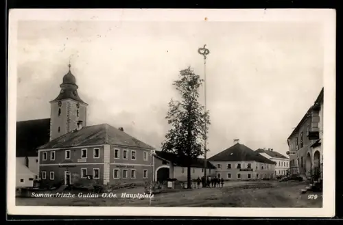 AK Gutau /O.-Oe., Hauptplatz mit Kirche