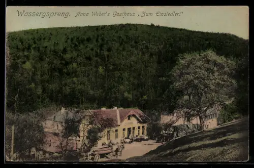 AK Hinterbrühl, Wassergspreng, Gasthaus Zum Einsiedler Anna Weber