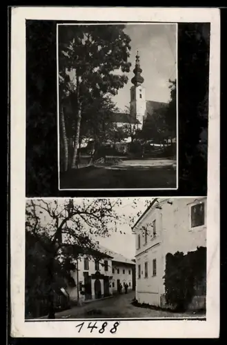 AK Waldzell, Kirche, Strassenpartie