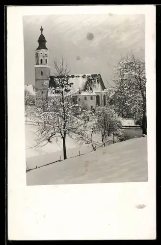 AK Taiskirchen, Kirche im Winter