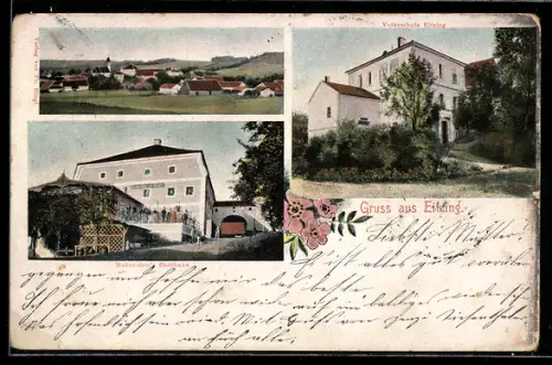 AK Eitzing, Hohensinn`s Gasthaus, Volksschule