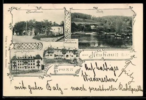 AK Neuhaus /Triesting, Hotel Stephanie, Hotel Neuhaus, Forsthaus