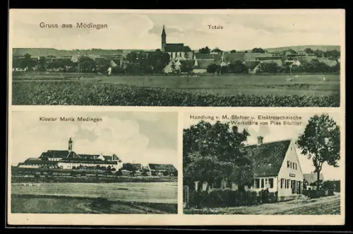 AK Mödingen, Kloster Maria Medingen, Handlung v. M. Stuhler