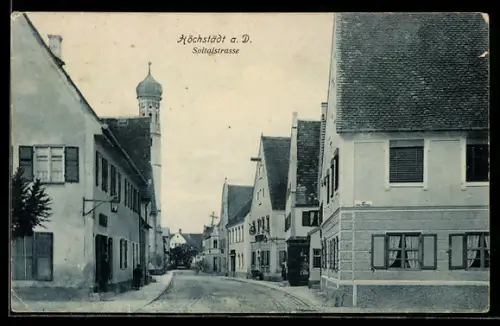 AK Höchstädt a. D., Blick in die Spitalstrasse