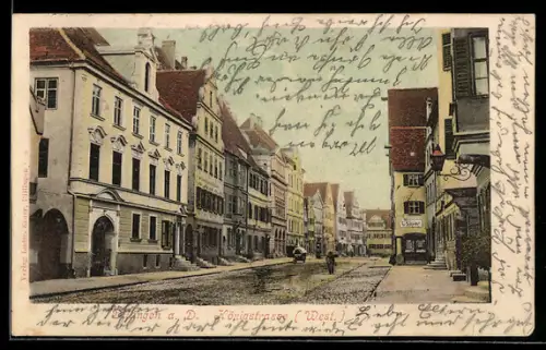 AK Dillingen a. D., Königstrasse von Westen