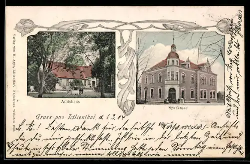 AK Lilienthal, Amtshaus, Sparkasse