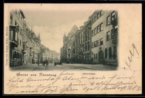 AK Nürnberg, Partie in der Adlerstrasse