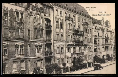 AK Berlin-Schöneberg, Neue Bayreutherstrasse 6, Lette Haus