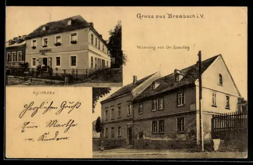AK Brambach i. V., Wohnung von Dr. Sonntag, Apotheke