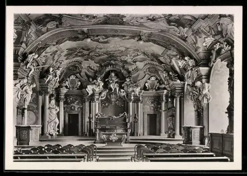 AK Breslau, Universität, Aula Leopoldina, Malereien von Chr. Handtke