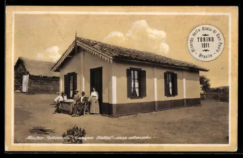 AK Torino, Ricordo dello Stato di San Paolo 1911, Nucleo coloniale