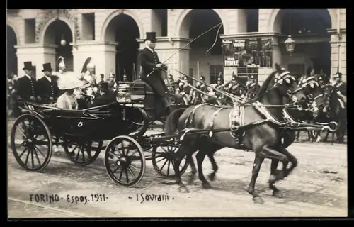 AK Torino, Esposizione 1911, Sovrani, Ausstellung
