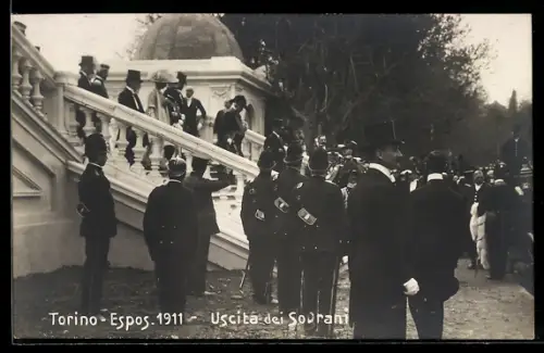 AK Torino, Esposizione 1911, Uscita dei Sovrani, Ausstellung