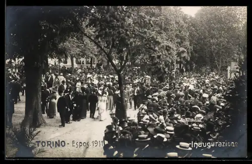 AK Torino, Esposizione 1911, Inaugurazione, Ausstellung