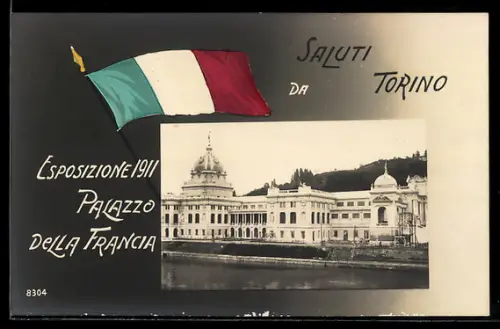 AK Torino, Esposizione 1911, Palazzo della Francia, Ausstellung
