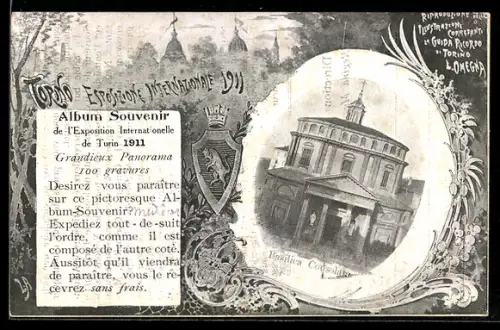 AK Torino, Esposizione Internazionale 1911, Basilica Consolara, Ausstellung