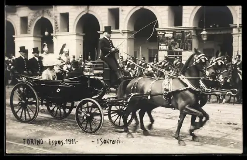 AK Torino, Esposizione 1911, I sovrani, Ausstellung