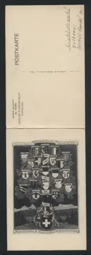 Klapp-AK Stambaum der Schweiz, ältester Bundesbrief vom 1.8.1291