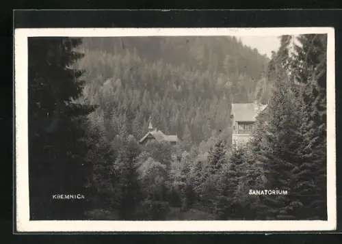 Foto-AK Kremnica, Motiv vom Sanatorium