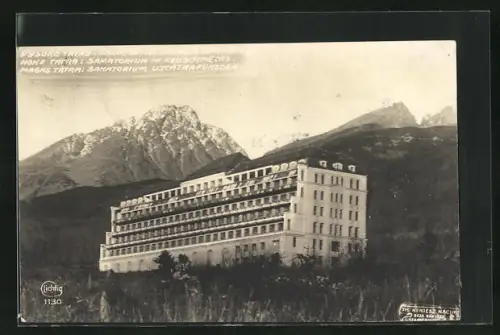 AK Neuschmecks, Vysoke Tatras / Hohe Tatra, Sanatorium