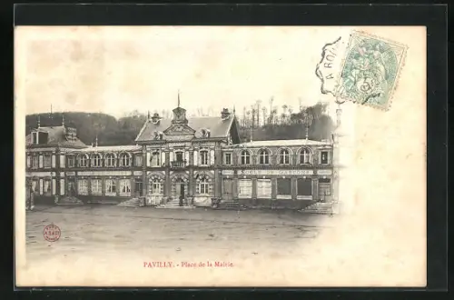 AK Pavilly, Place de la Mairie