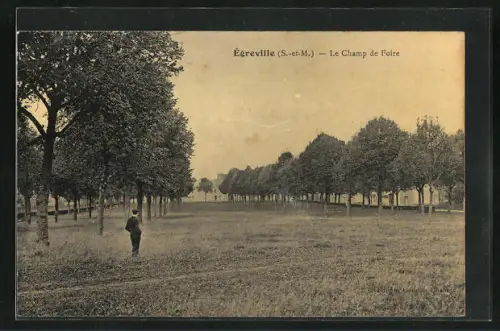 AK Égreville, Le Champ de Foire