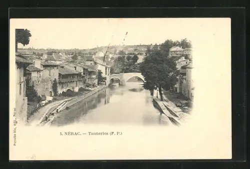AK Nèrac, Tanneries, Teilansicht