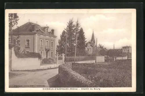AK Civrieux-D`Azergues, Chemin du Bourg