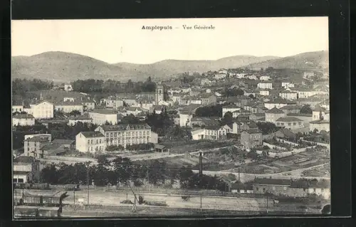 AK Amplepuis, Vue Gènèrale, Ortsansicht aus der Vogelschau