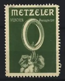 Reklamemarke München, Metzeler Preisgekrönt, Elefant mit Reifen