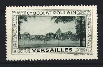 Reklamemarke Versailles, Chocolat Poulain, Schlossansicht