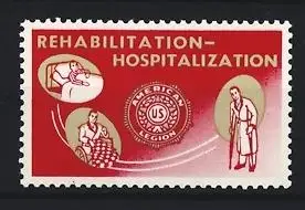 Reklamemarke Rehabilitation-Hospitalization, American Legion