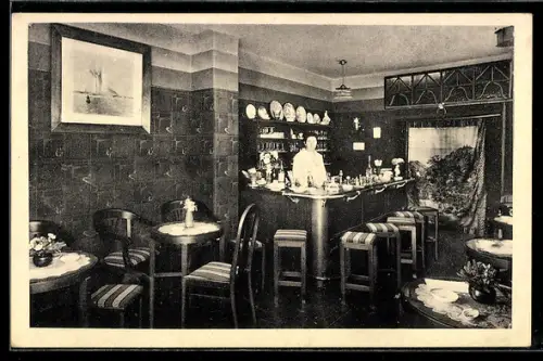 AK Travemünde, Gasthaus Tante Alma`s Likörstube im Hotel Seestern